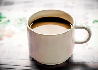 One cup of coffee
