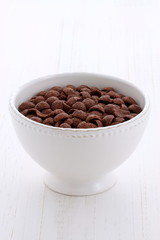 Delicious cocoa cereal