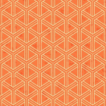seamless interlocking mesh geometric pattern