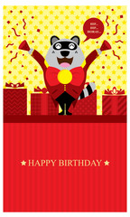 Happy Birthday Racoon