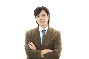 笑顔のビジネスマン