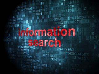 Fototapeta premium Information concept: Information Search on digital background