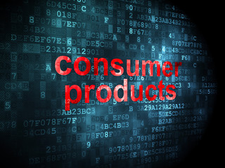 Obraz premium Business concept: Consumer Products on digital background