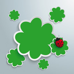 3 Green Shamrocks