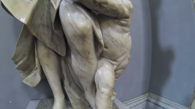 NAPLES, ITALY - San Paolo Maggiore Sculpture