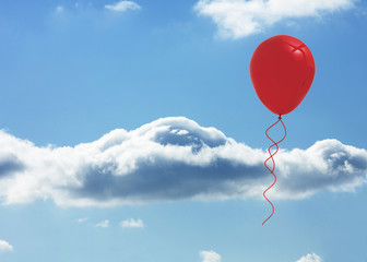 Fototapeta na wymiar Balloon in the sky