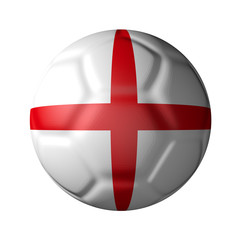 Obraz premium イングランドのサッカーボール型国旗