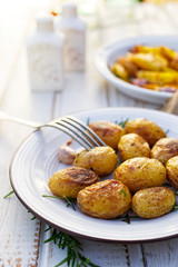 Roasted potato with rosemary and garlic