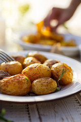 Roasted potato with rosemary and garlic