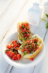 Bruschetta with tomato