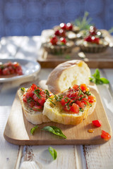 Bruschetta with tomato