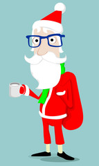 Hipster Santa Claus