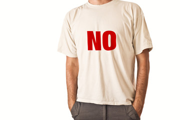 Man in white t-shirt