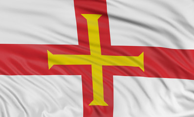 Fototapeta premium 3D Guernsey Flag