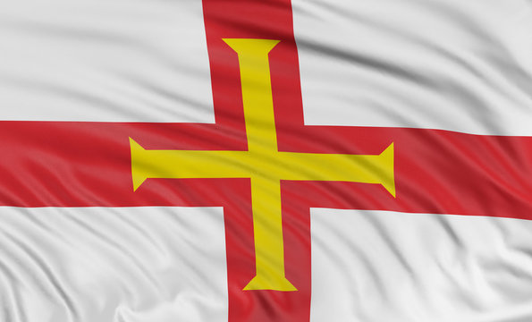 3D Guernsey Flag
