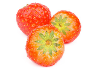 Three Strawberries