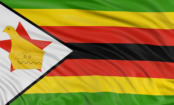 3D Flag of Zimbabwe