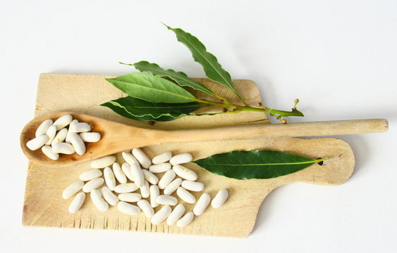 haricots blancs secs, mogette de vend&eacute;e