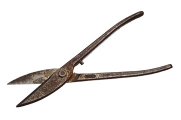 Old metal scissors