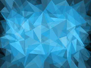 Abstract blue background with polygons