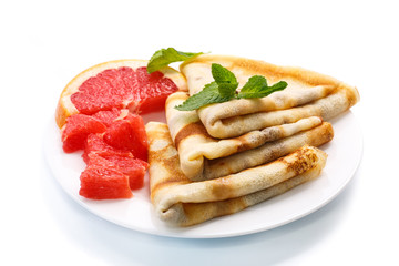 pancakes with grapefruit