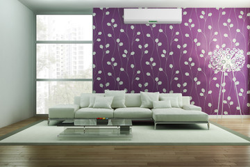 Interno con aria condizionata