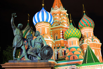 Fototapeta na wymiar Saint Basils Cathedral, Moscow, Russia