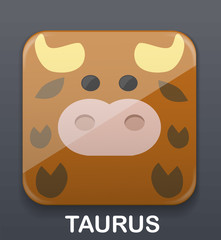 Taurus zodiac icon