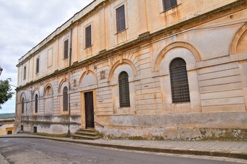 Fototapeta na wymiar Seminarium pałac. Ugento. Apulia. Włochy.