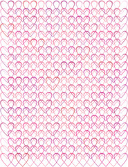 valentine background with pink hearts silhouettes
