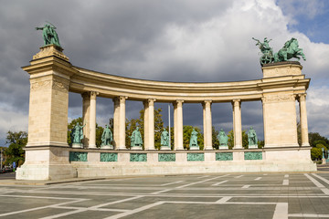 Obraz premium Budapest. Element of the Millenary Monument 7