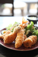 Tempura Fried shrimp Japanese style