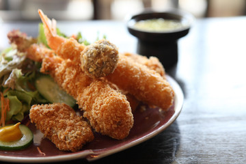 Tempura Fried shrimp Japanese style