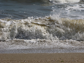 Splashing waves on the beach - Sinemorets