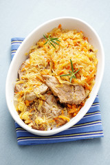 porkneck with sauerkraut