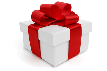 Gift with ribbon and bow