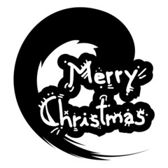 Sticker merry christmas