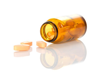Tablets in a bottle
