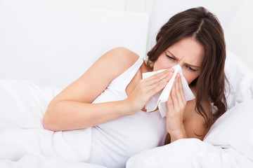 Young Woman Having Flu