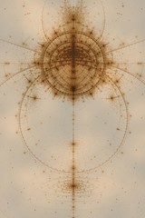 Obraz premium Abstract old alchemic symbols theme