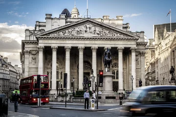 Foto auf Alu-Dibond Royal Exchange, London © QQ7