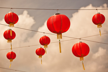 Red Chinese Paper Lanterns