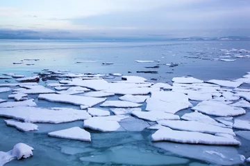 Eisscholle im Winter Norwegen © Olga Miltsova