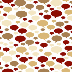 The speech bubbles background