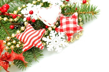 Christmas design background with decorations
