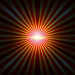 Background with radial rays