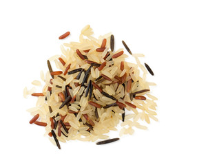 rice mix isolated on white
