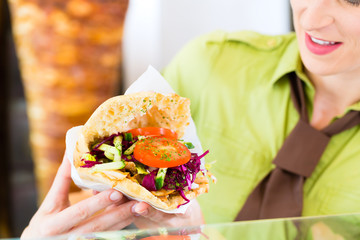 Kebab - hot Doner with fresh ingredients