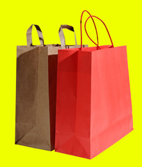 Two shopping bags.