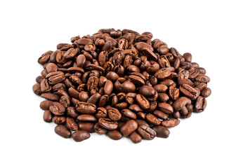 coffee beans on a white background